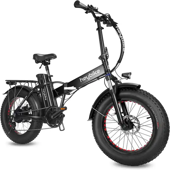 Heybike Mars Electric Bike Foldable 20in x 4.0 Fat Tire Electric Bicycle with 500W Motor